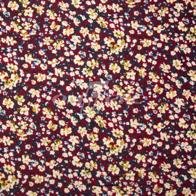 Плательная ткань "Софи" 5.1, 75 гр/м2, шир.150 см, принт растительный - купить в Нальчике. Цена 243.96 руб.