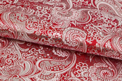 Ткань костюмная жаккард, 135 гр/м2, шир.150см, цвет красный№3 - купить в Нальчике. Цена 441.94 руб.