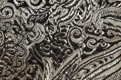Ткань костюмная жаккард №11, 140 гр/м2, шир.150см, цвет тем.серебро - купить в Нальчике. Цена 383.29 руб.