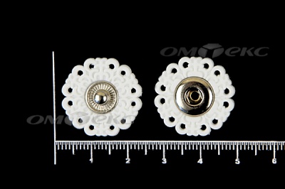 Кнопки пришивные №6 S20мм пластиковые белые - купить в Нальчике. Цена: 9.88 руб.