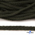 Шнур плетеный d-6 мм круглый, 70% хлопок 30% полиэстер, уп.90+/-1 м, цв.1075-хаки - купить в Нальчике. Цена: 588 руб.