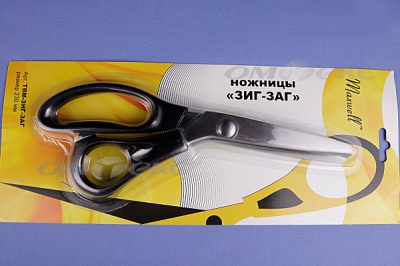 Ножницы ЗИГ-ЗАГ "MAXWELL" 230 мм - купить в Нальчике. Цена: 1 041.25 руб.
