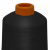 Нитки текстурированные кручёные, намот. 15 000 м, цвет чёрный - купить в Нальчике. Цена: 237.24 руб.