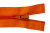 Спиральная молния Т5 849, 75 см, автомат, цвет оранжевый - купить в Нальчике. Цена: 16.28 руб.
