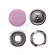 Кнопка рубашечная (закрытая) 9,5мм - эмаль, цв.003 - розовый - купить в Нальчике. Цена: 5.74 руб.