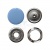 Кнопка рубашечная (закрытая) 9,5мм - эмаль, цв.182 - св.голубой - купить в Нальчике. Цена: 5.74 руб.