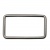 Рамка металлическая прямоугольная, 40 х 15 мм- тём.никель - купить в Нальчике. Цена: 4.60 руб.