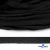 Шнур плетеный d-8 мм плоский, 70% хлопок 30% полиэстер, уп.85+/-1 м, цв.- чёрный - купить в Нальчике. Цена: 735 руб.