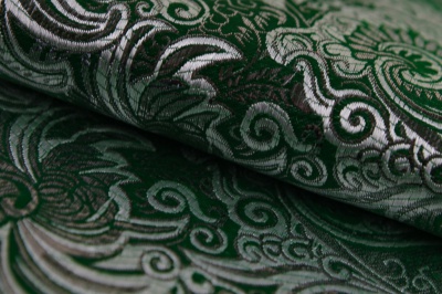 Ткань костюмная жаккард, 135 гр/м2, шир.150см, цвет зелёный№4 - купить в Нальчике. Цена 441.94 руб.
