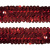 Тесьма с пайетками 3, шир. 30 мм/уп. 25+/-1 м, цвет красный - купить в Нальчике. Цена: 1 087.39 руб.