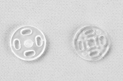 Кнопки пришивные пластиковые 11,5 мм, блистер 24шт, цв.-прозрачные - купить в Нальчике. Цена: 59.44 руб.